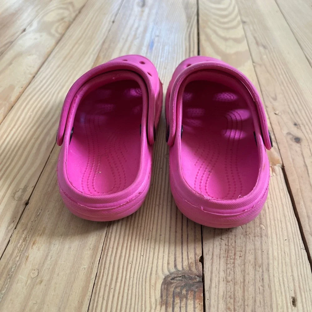 Kids Pink EVA Foam‎ Clogs Slip On Water Shoes Size 26 EU Toddler Summer Sandals